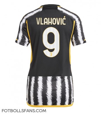 Juventus Dusan Vlahovic #9 Replika Hemmatröja Damer 2023-24 Kortärmad